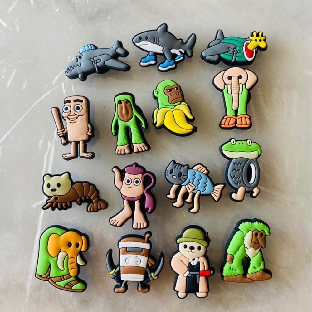 Tiktok italian brainrot croc charm bundle